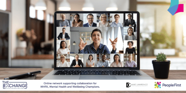 The Exchange – Free 60-minute online peer session for MHFAiders and Wellbeing Leads. Thursday 31 July, 4:00–5:00pm on Zoom.