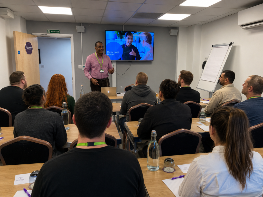Mental Health Awareness Week workplace wellbeing training session led by Mike Lawrence