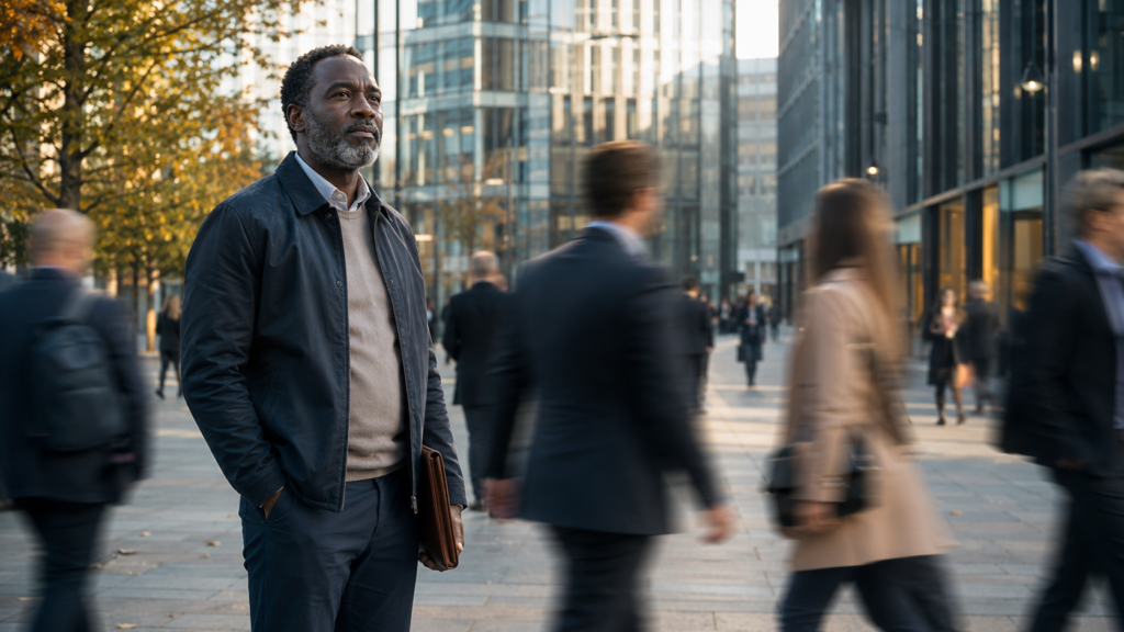 World Suicide Prevention Day 2026 – professional feeling left behind as commuters move past