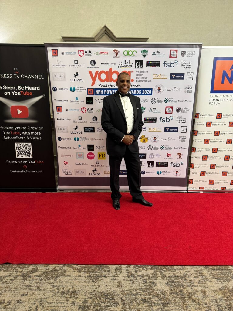 Mike Lawrence at the Yorkshire Asian Business Association Annual Gala and Awards in Bradford.